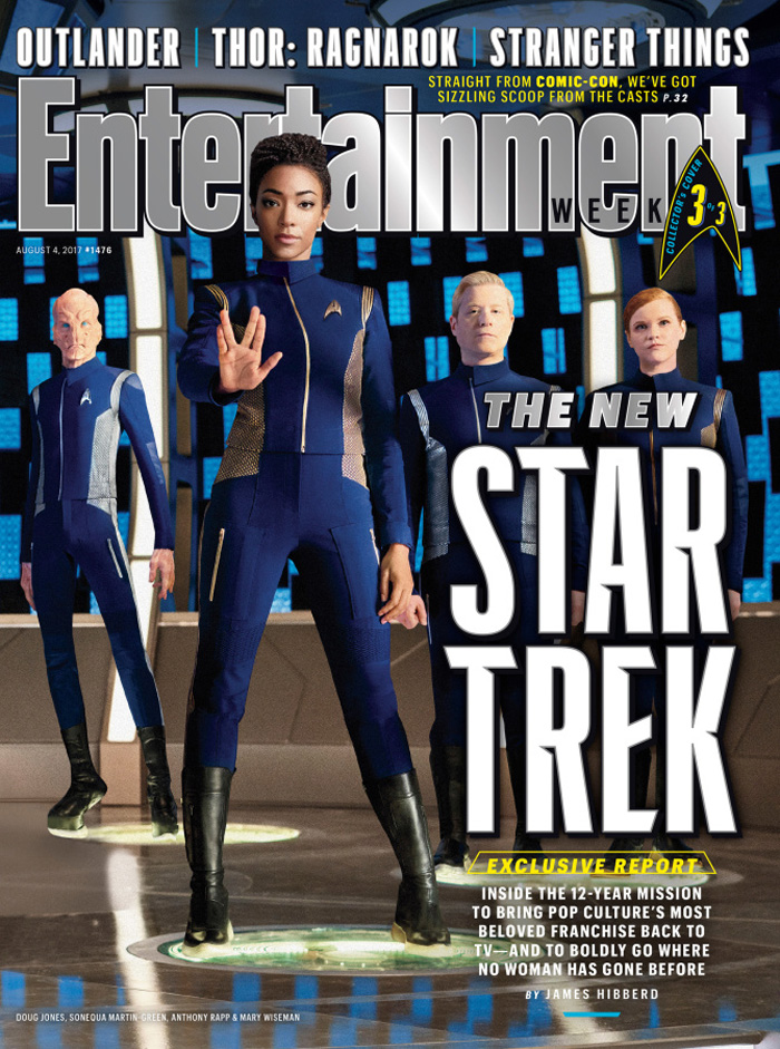 Star Trek Discovery Capa EW 3 Martin Green Jones Anthony Rapp Mary Wiseman
