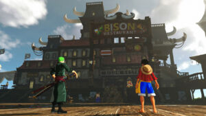 One Piece World Seeker Screenshots 19 Luffy Zoro Restaurante Bison