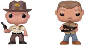 Bonecos cabeçudos de Rick, Daryl e zumbis