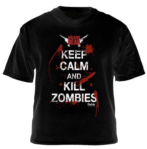 Camisa playarte: "keep calm and kill zombies"
