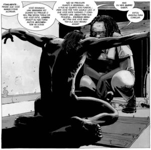 Michonne se prepara para torturar o Governador