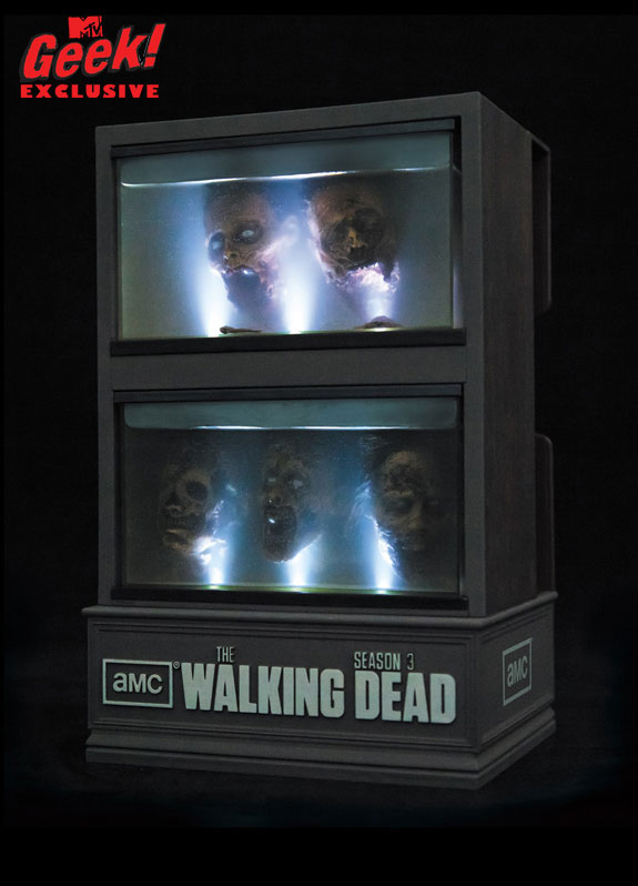 Blu-ray edição limitada da 3ª temporada de the walking dead da mcfarlane toys