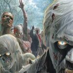 Pôster promocional da 4ª temporada de The Walking Dead na Comic-con de 2013. Arte por Alex Ross.