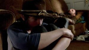 carl rick the walking dead s4 e09