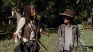 the walking dead s04e11 michonne carl