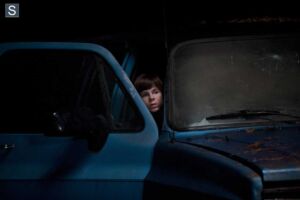 Carl Grimes (Chandler Riggs) no 16º episódio da 4ª Temporada de The Walking Dead.