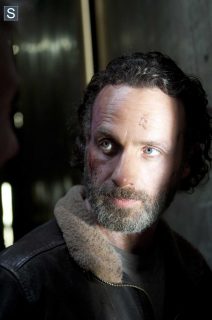 Andrew lincoln (rick grimes) no 16º episódio da 4ª temporada de the walking dead.