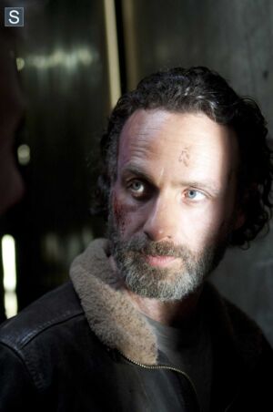 Andrew Lincoln (Rick Grimes) no 16º episódio da 4ª Temporada de The Walking Dead.