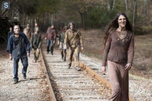 Zumbis do 16º episódio da 4ª Temporada de The Walking Dead.
