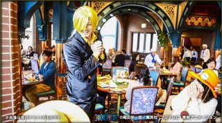 One piece premiere show 2014 universal studios do japão restaurante sanji