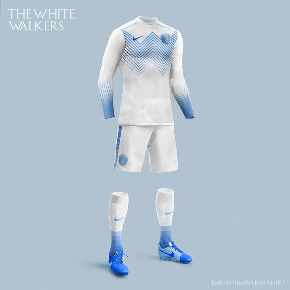 Game-of-Thrones-uniformes-de-futebol-White-Walkers