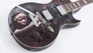The Walking Dead guitarras personalizadas Michonne 2