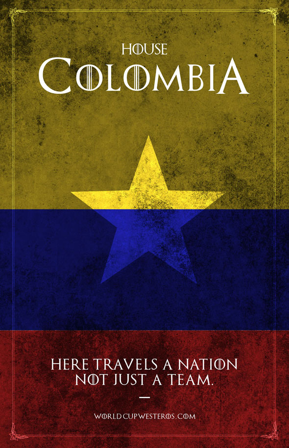 Colômbia: Aqui viaja uma nação, e não só um time.