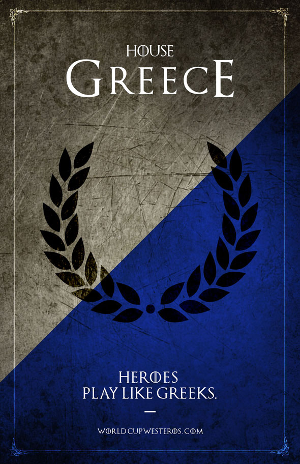 Grécia: Heróis jogam como os gregos.