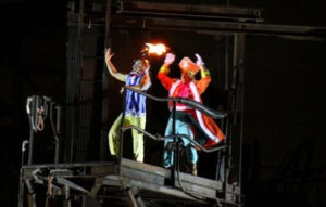 one piece premiere show 2014 universal studios japan usj apresenta%C3%A7%C3%A3o live action Buggy Mr 3 2