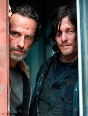 the walking dead 5 temporada rick grimes daryl dixon