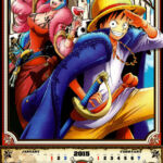 Calendário One Piece 2015 Janeiro Fevereiro