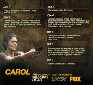 the walking dead 4 temporada guia fox carol