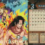 Calend%C3%A1rio de Mesa One Piece Cross 2015 Mar%C3%A7o