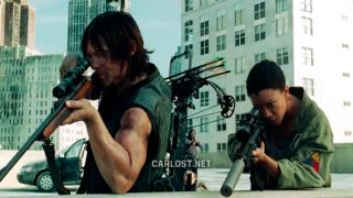 The walking dead 5 temporada sasha daryl s05e08