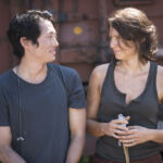 The Walking Dead 5 Temporada Bastidores S05E01 Steven Yeun Gleen Rhee Chandler Lauren Cohan Maggie Greene