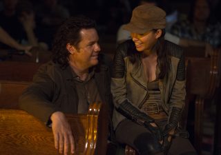 The walking dead 5 temporada bastidores s05e03 josh mcdermitt eugene porter christian serratos rosita espinosa