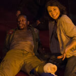 The Walking Dead 5 Temporada Bastidores S05E03 Lawrence Gilliard Bon Stookey Lauren Cohan Maggie Greene