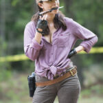 The Walking Dead 5 Temporada Bastidores S05E05 Christian Serratos Rosita Espinosa