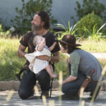 The Walking Dead 5 Temporada S05E12 Bastidores Andrew Lincoln Rick Grimes Carl Grimes Chandler Riggs Judith