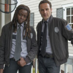 The Walking Dead 5ª Temporada S05E13 Bastidores Danai Gurira Andrew Lincoln