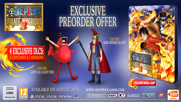 One Piece Pirate Warriors 3 Edição Pré-venda Europa