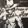 One piece xilogravura ace 3