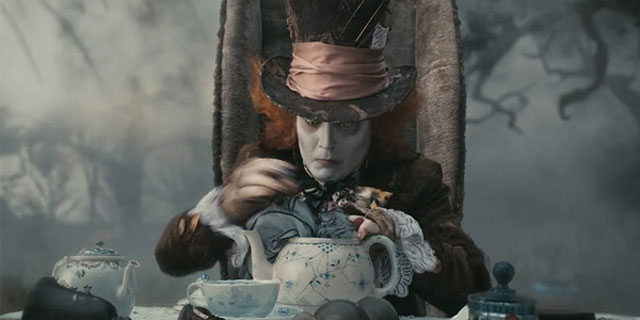Johnny Depp Papeis Estranhos Chapeleiro Maluco Alice no País das Maravilhas