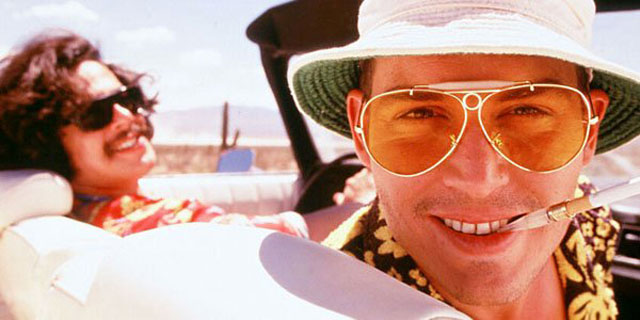 Johnny Depp Papeis Estranhos Raoul Duke Medo e Delírio