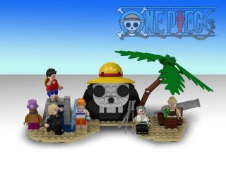 One piece lego ideas going merry tripulação 1