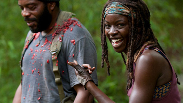 The-Walking-Dead-Imagens-Bastidores-4-Temporada-Michonne-Tyreese