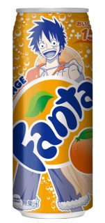 One piece fanta laranja luffy