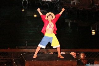 One piece usj universal studios japan premier show 2015 apresentação live action 40 luffy