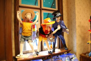 One piece usj universal studios japan premier show 2015 loja 14 cosplays luffy ace sabo