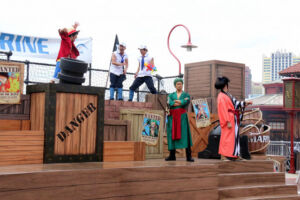 One Piece Universal Studios Japan Premier Show 2015 Water Battle 3 Luffy Zoro Kinemon