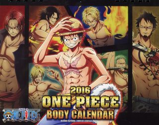 One piece body calendar 2016 calendário