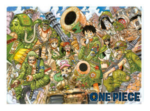 One Piece Military Style Ichiban Kuji Dezembro 2015 G Pasta em L Capa Colorida 741