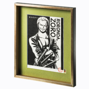 One Piece Xilogravura Xilografia Roronoa Zoro 2