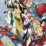 One Piece Ichiban Kuji Sakihokore Enshoku Mugiwara Emaki Prêmio F Capa Livro Tripulação