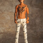 One Piece King of Artist The Trafalgar Law Jeans Freak Ver 1 Branco