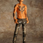 One Piece King of Artist The Trafalgar Law Jeans Freak Ver 2 Preto