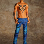 One Piece King of Artist The Trafalgar Law Jeans Freak Ver 3 Azul