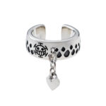 One Piece Ark Silver Accesories Brinco Pingente Law 2