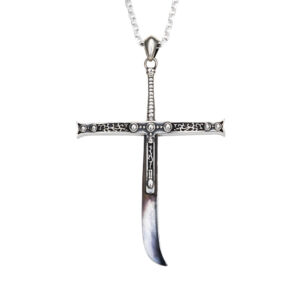 One Piece Ark Silver Accesories Pingente Mihawk Yoru 1