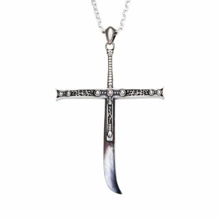 One piece ark silver accesories pingente mihawk yoru 1